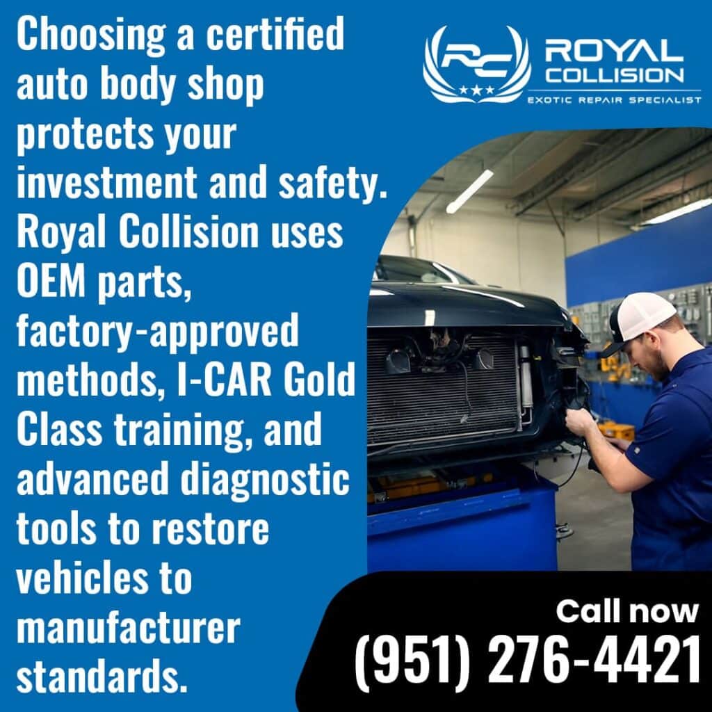 Choosing a certified auto body shop