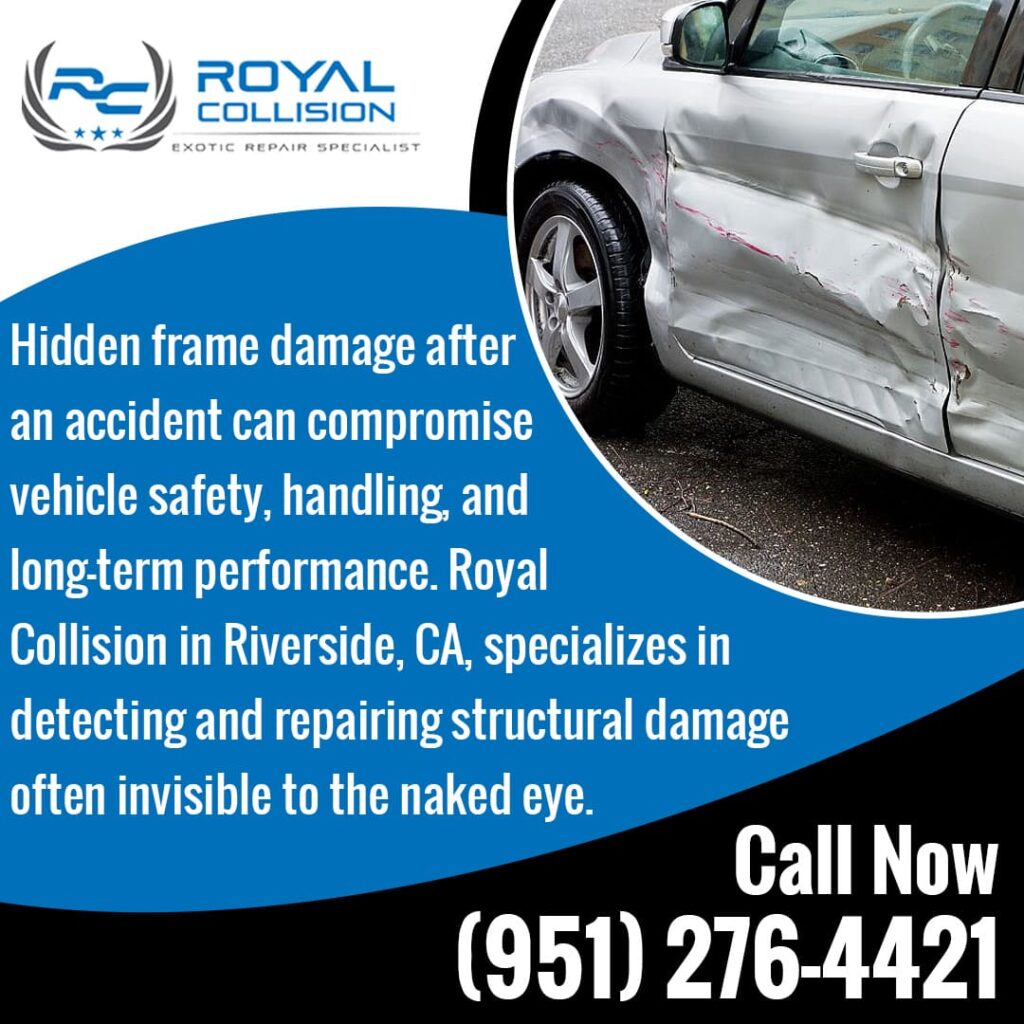 Frame damage after an accident