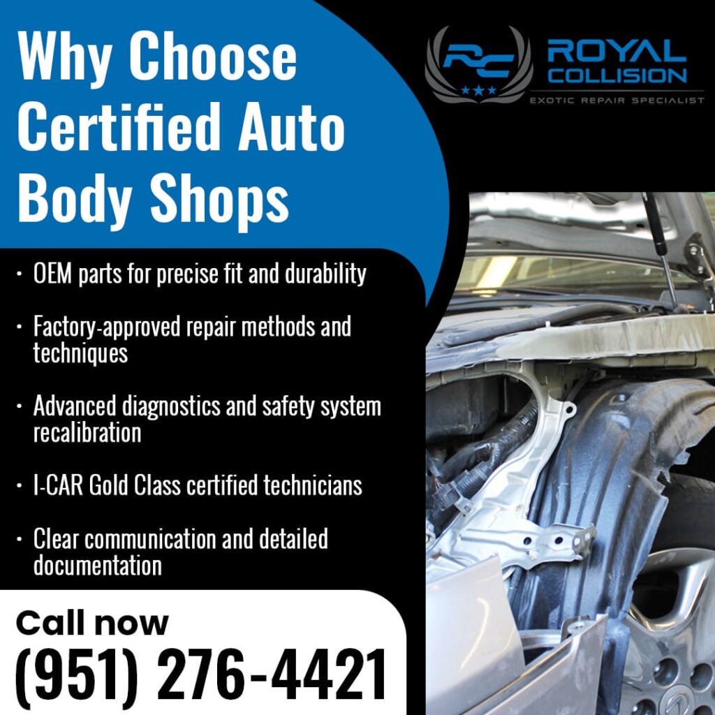 Why choose certified auto body shops