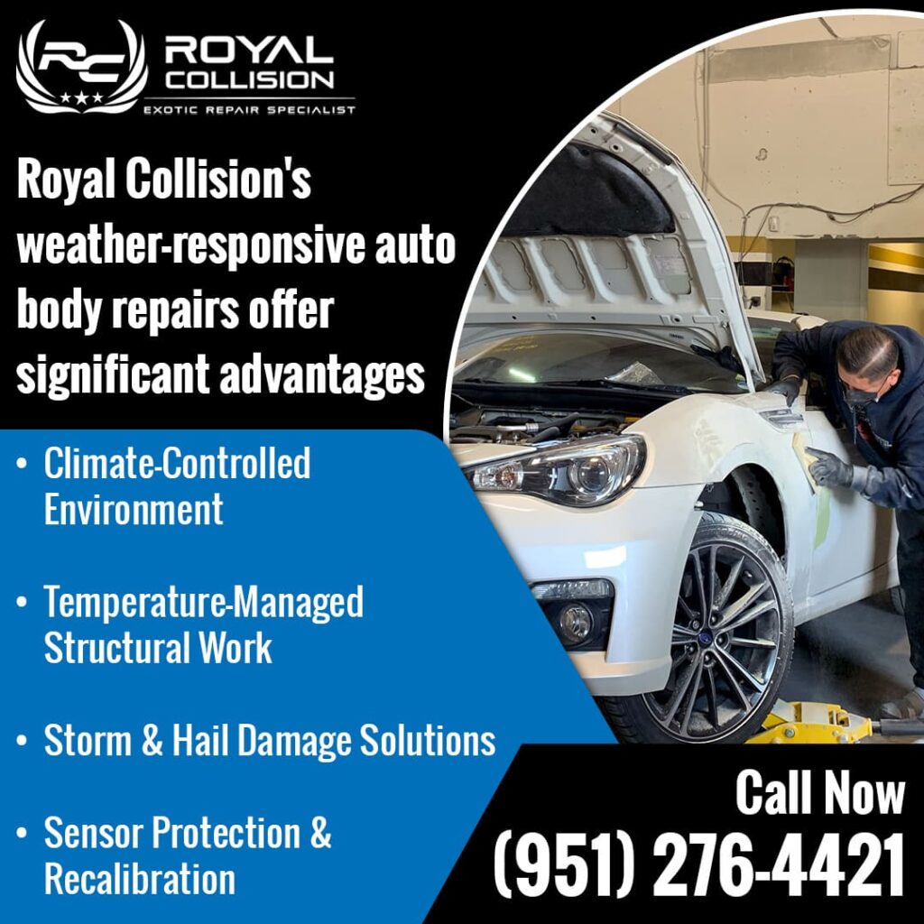 weather-responsive auto body repairs
